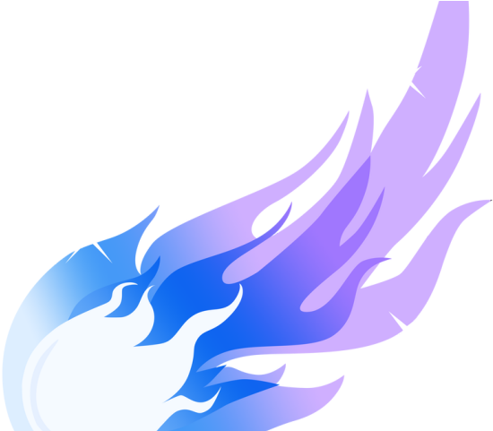 Stylized Blue Comet Illustration