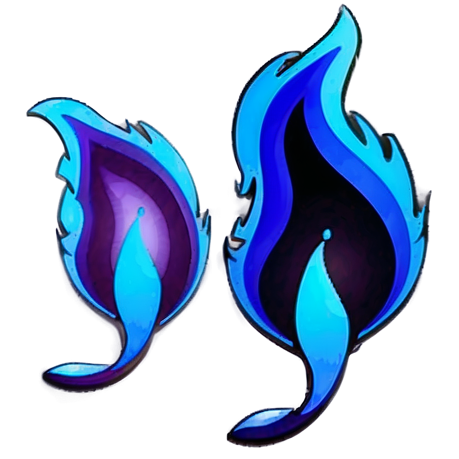 Stylized Blue Flame Png 89