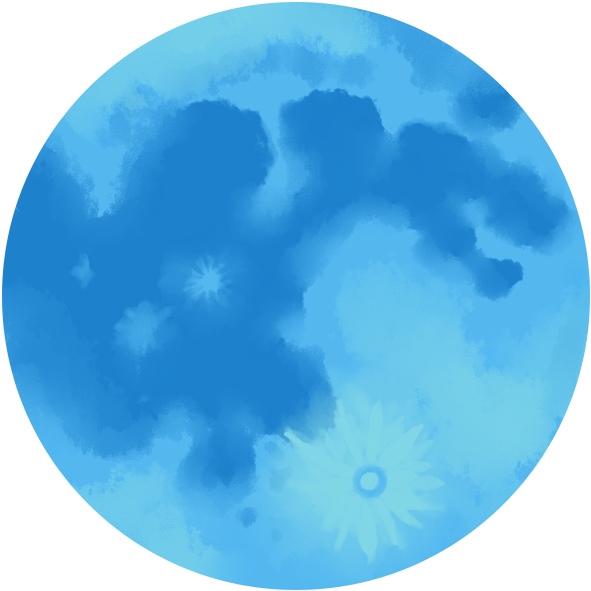 Blue Full Moon Png, Transparent Png PNG with transparent background