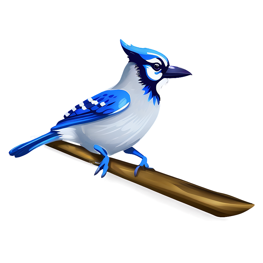 Stylized Blue Jay Graphic Png 69