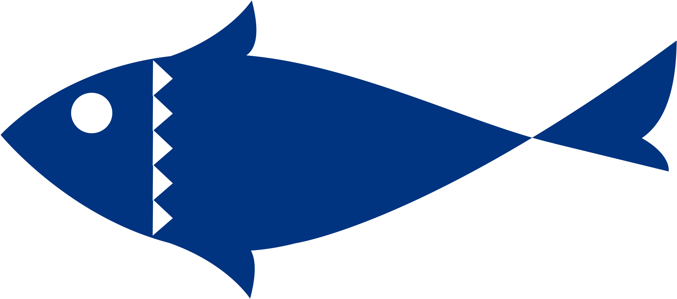 Stylized Blue Tuna Graphic