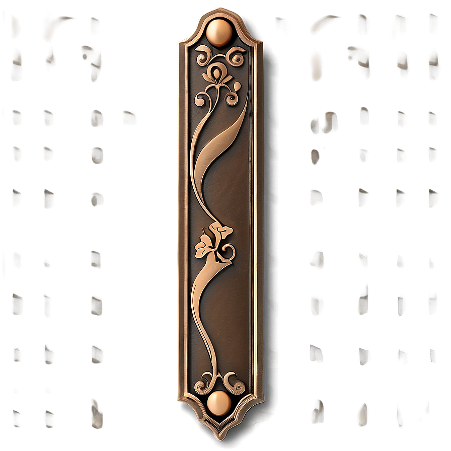 Stylized Bronze Bookmark Png 57