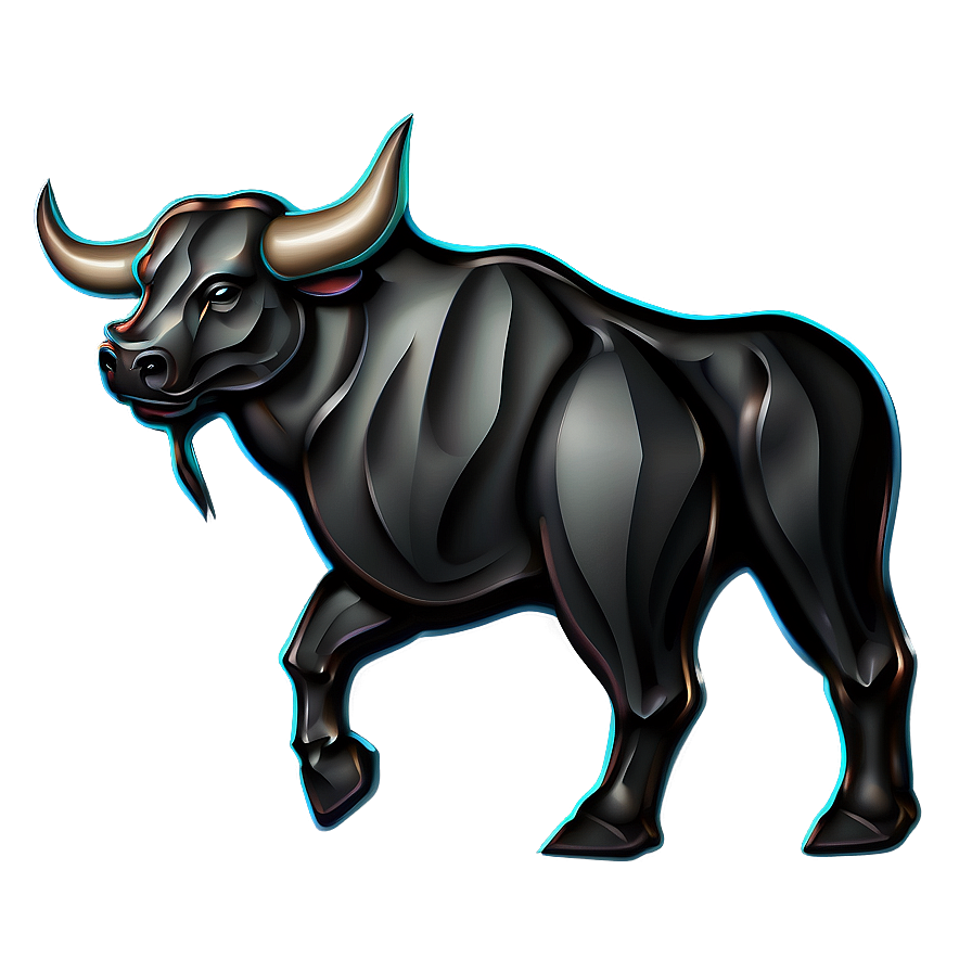 Stylized Bull Design Png Nnv19