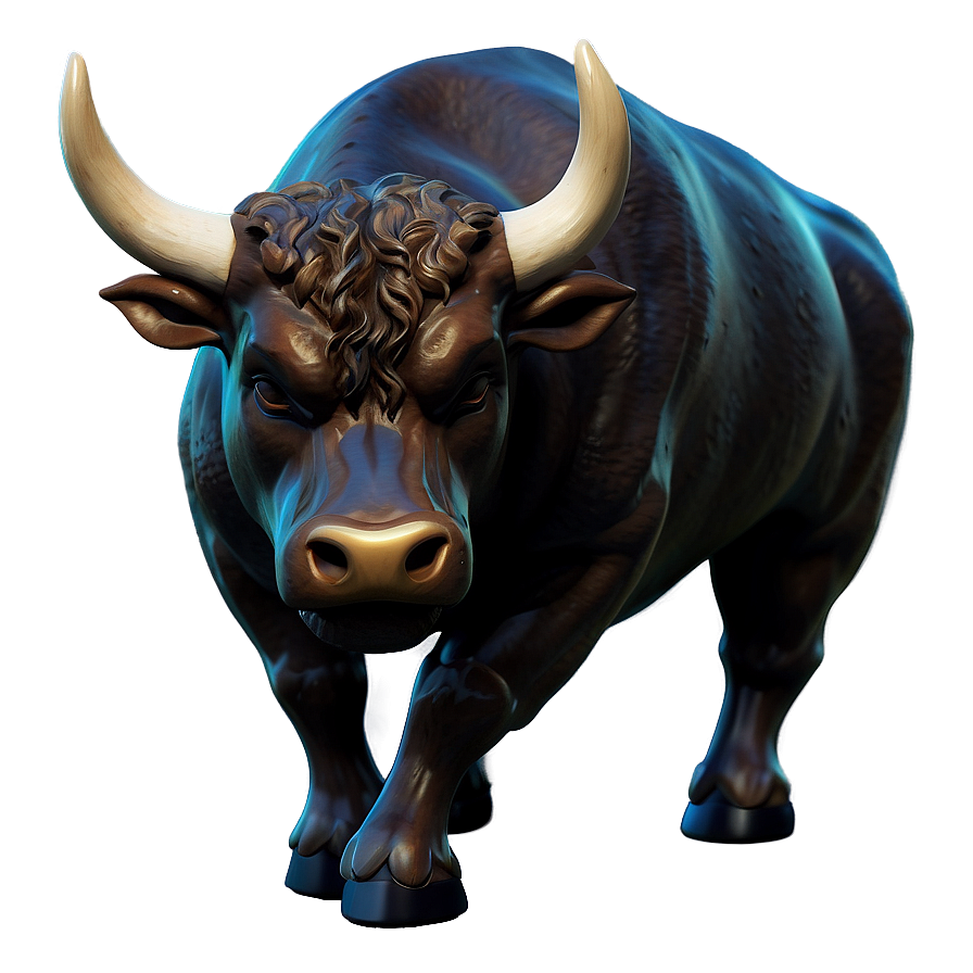 Stylized Bull Design Png Xab82