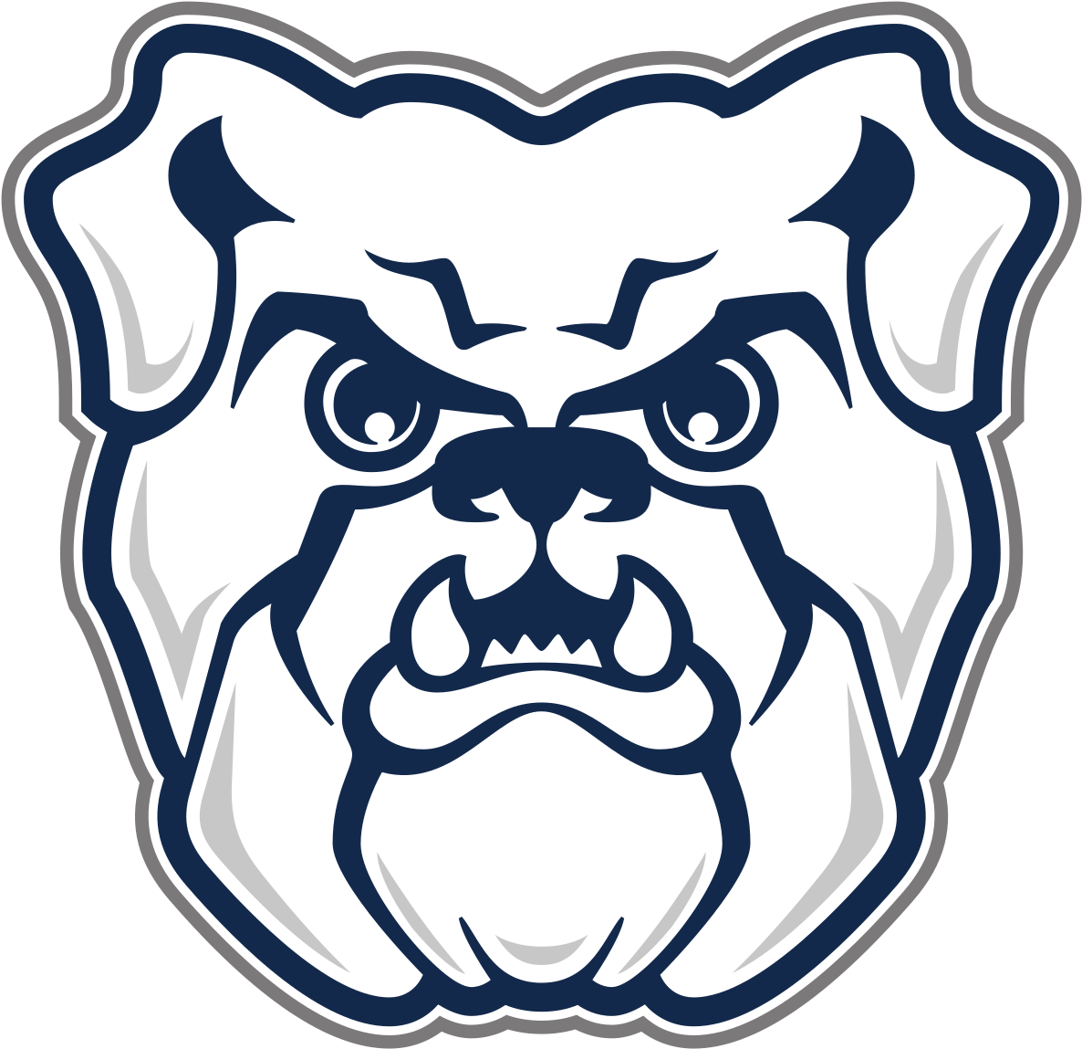 Stylized Bulldog Graphic PNG with transparent background