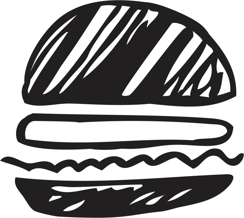 It Genuinely Makes Us Happy To Know That A Muslim Owned - Burger Black White Png PNG with transparent background