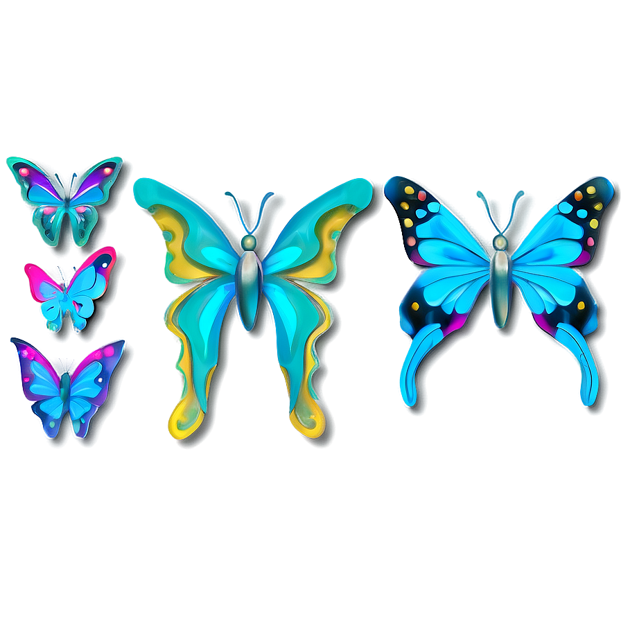 Stylized Butterfly Outline Png 05252024