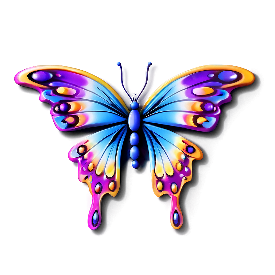 Stylized Butterfly Png Lcg