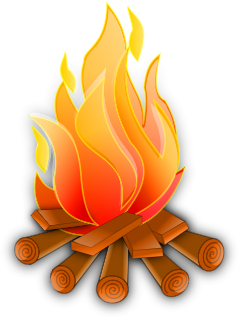 Stylized Campfire Vector Illustration