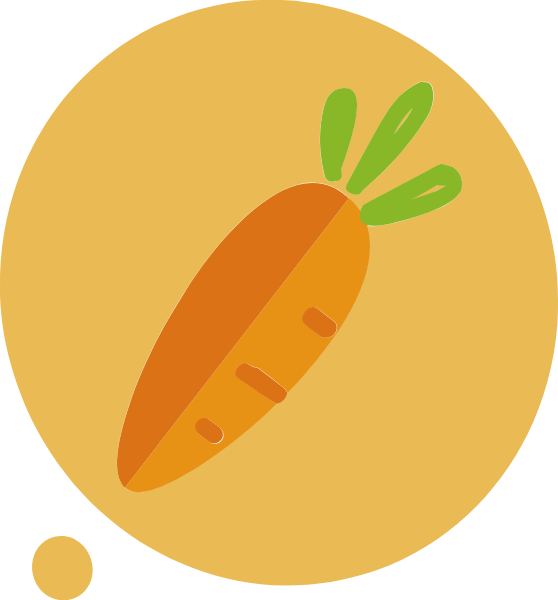 Stylized Carrot Graphic