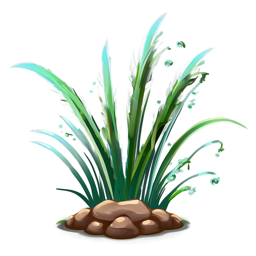 Stylized Cartoon Grass Png Kqg3