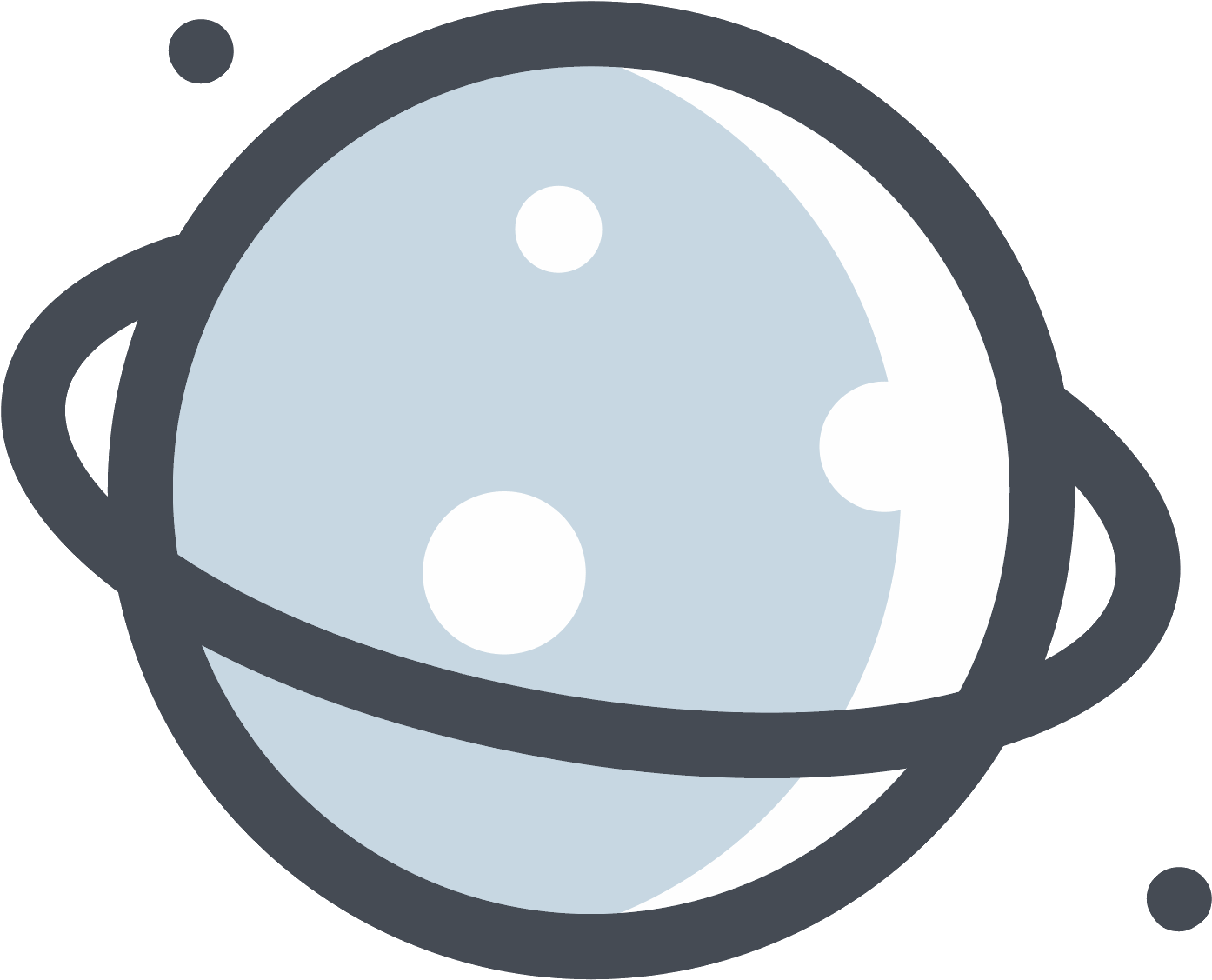 Stylized Cartoon Planet Illustration PNG image with a transparent background, free high-resolution download