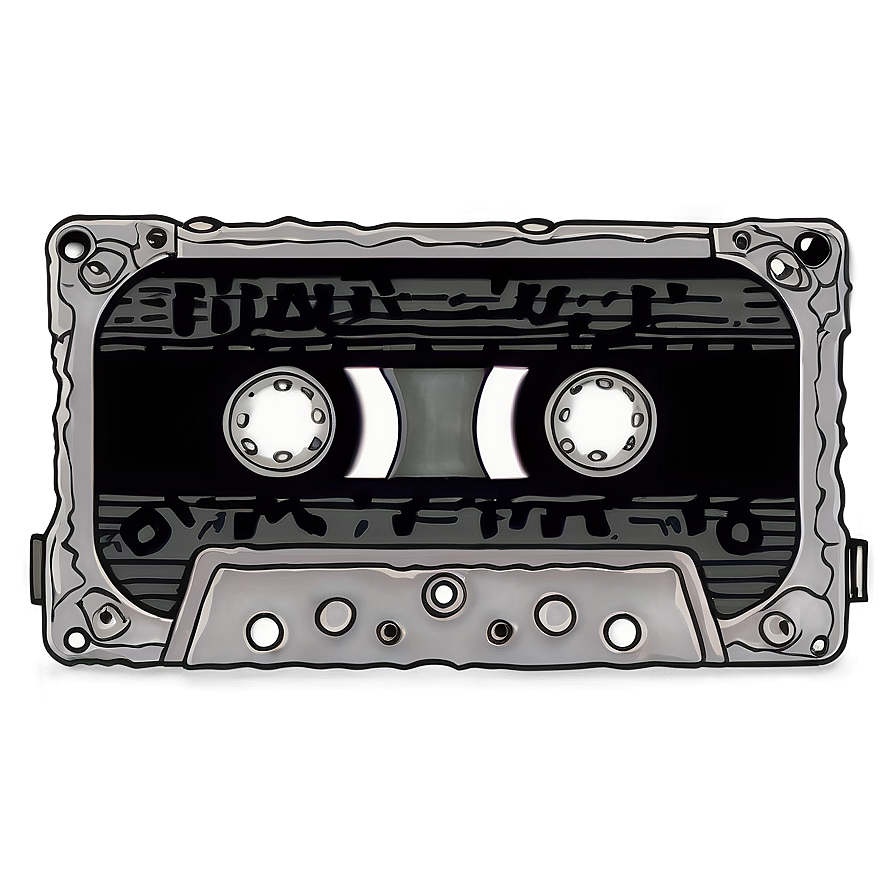 Stylized Cassette Tape Png 05252024