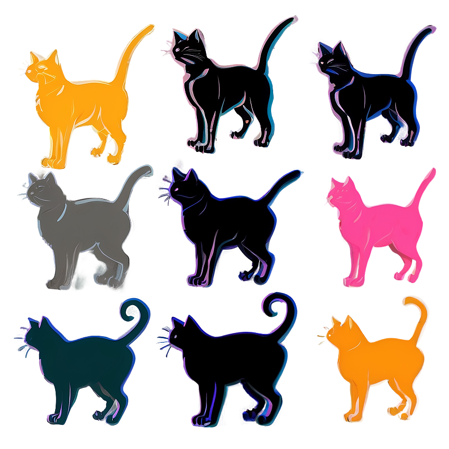 Stylized Cat Silhouette Png 52