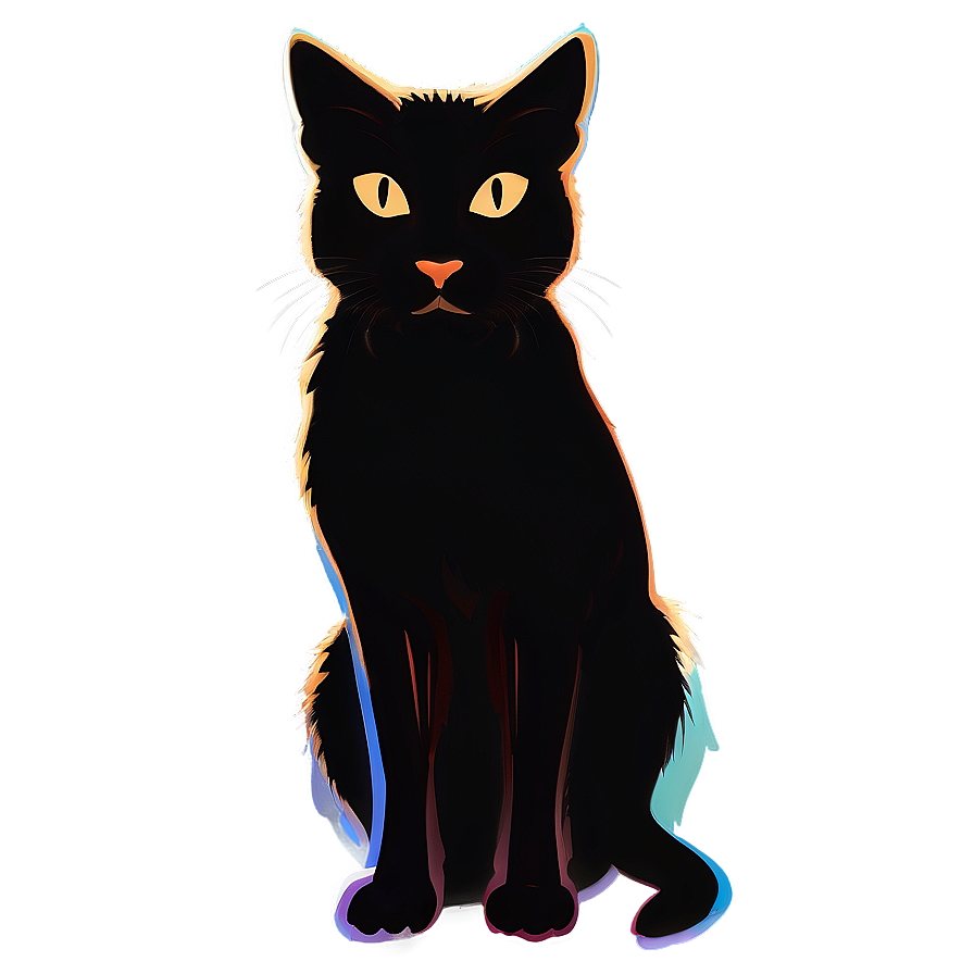 Stylized Cat Silhouette Png 69