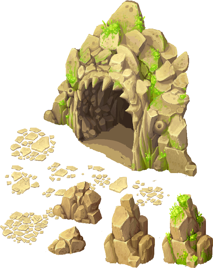 Drawn Cave Pixel Art, HD Png Download PNG image with a transparent background, free high-resolution download
