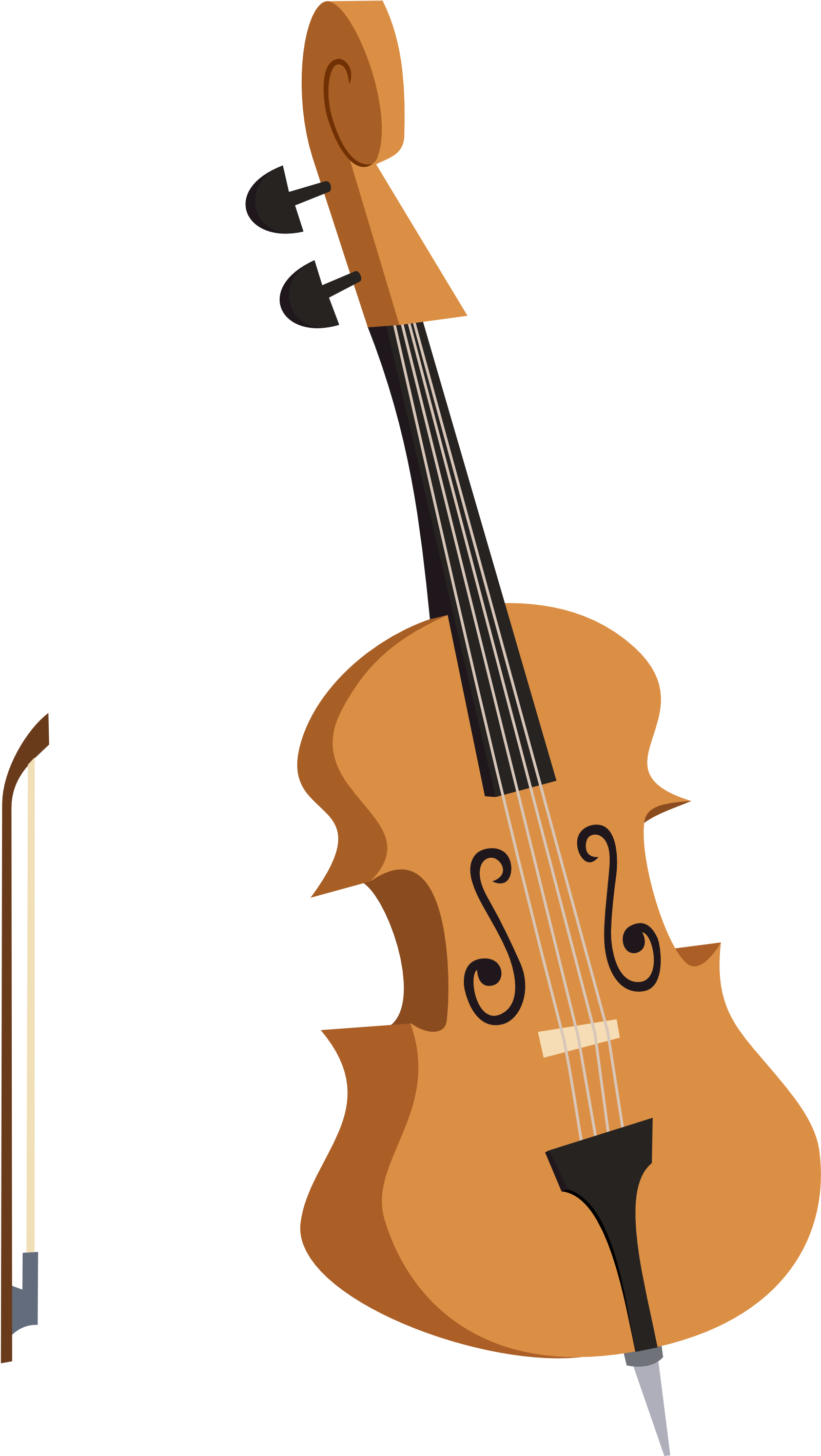 Stylized Cello Illustration