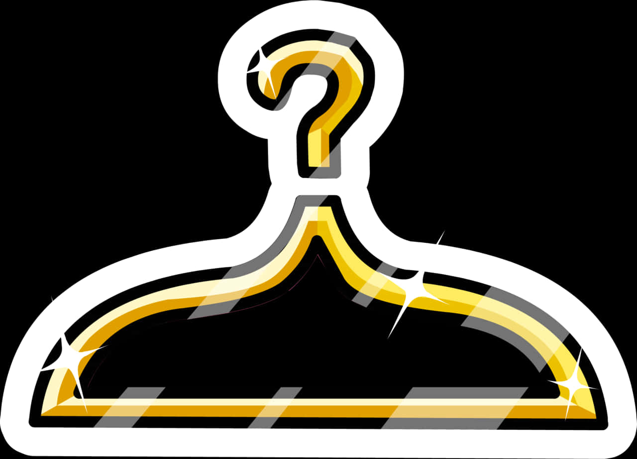 Golden Hanger Pin Icon - Gold Clothes Hanger Png, Transparent Png PNG image with a transparent background, free high-resolution download