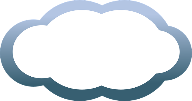 Stylized Cloud Graphic PNG with transparent background