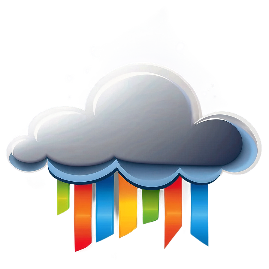 Stylized Cloud Vector Clipart Png 06262024