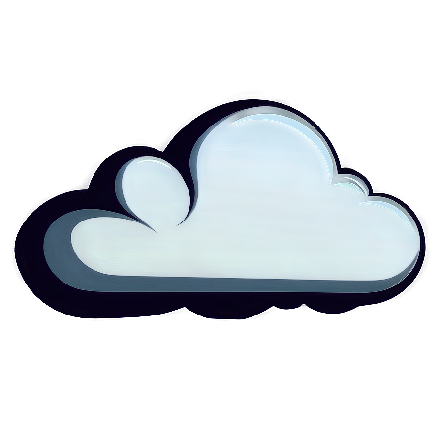 Stylized Cloud Vector Clipart Png Eeg