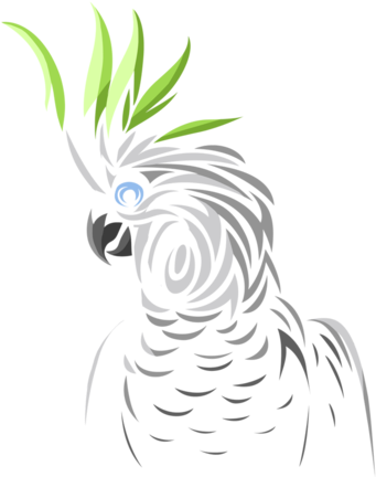 Stylized Cockatoo Illustration