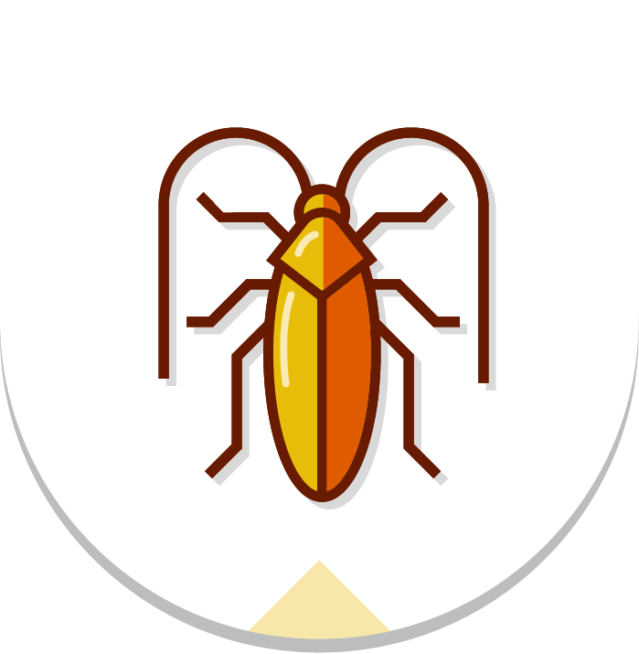 Stylized Cockroach Icon PNG image with a transparent background, free high-resolution download