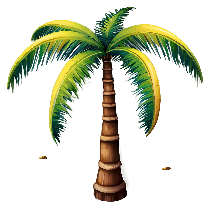 Stylized Coconut Tree PNG 74 PNG image with a transparent background, free high-resolution download