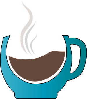 Stylized Coffee Cup Graphic