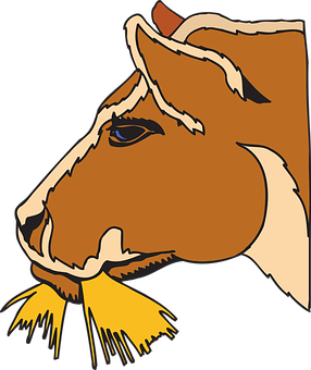 Stylized Cow Illustration PNG with transparent background