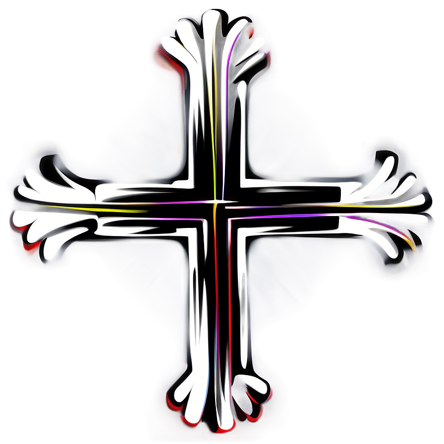 Stylized Cross Outline Png 20