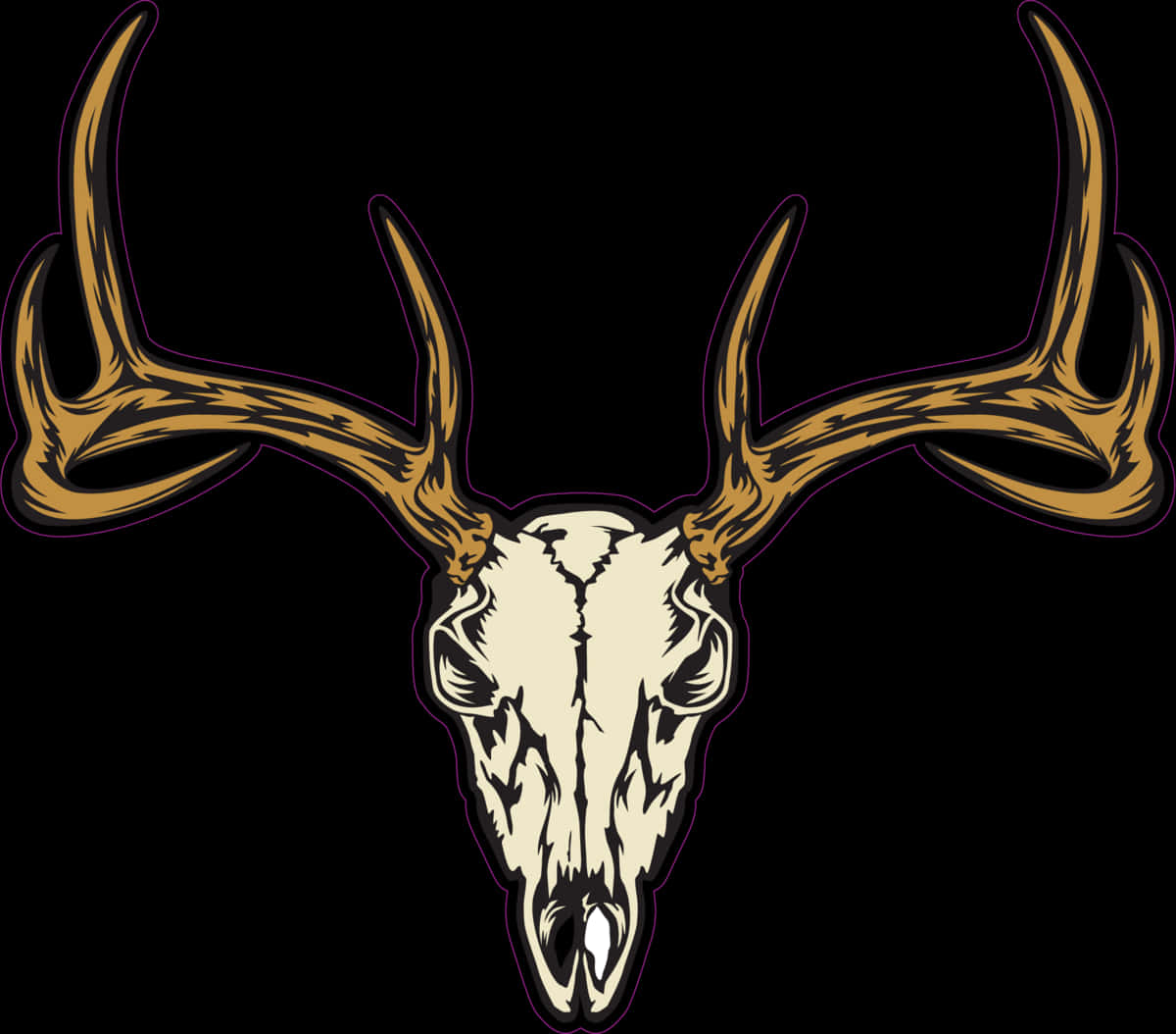 Stylized Deer Skullwith Antlers