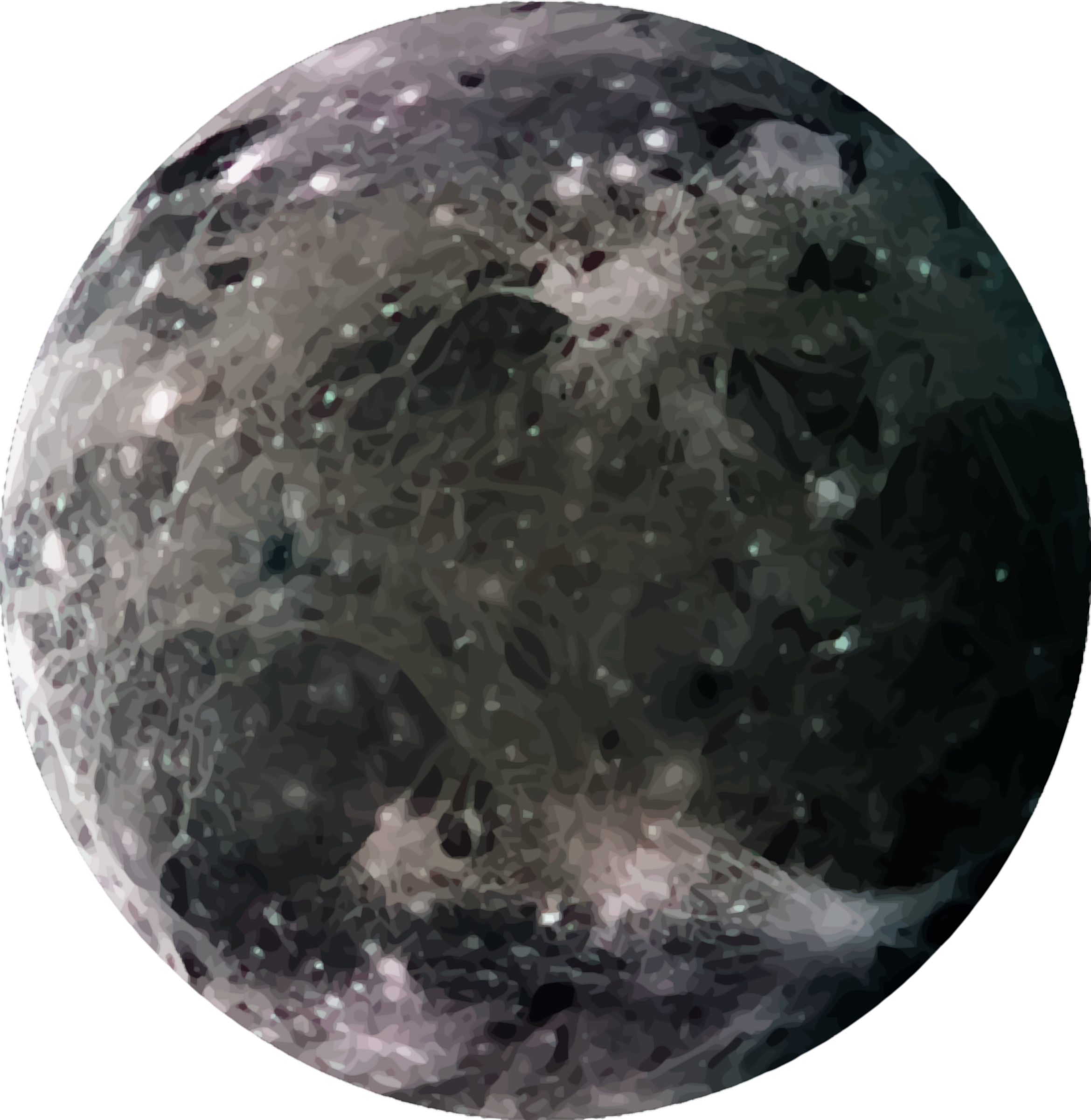 Stylized Depictionof Jupiter PNG with transparent background