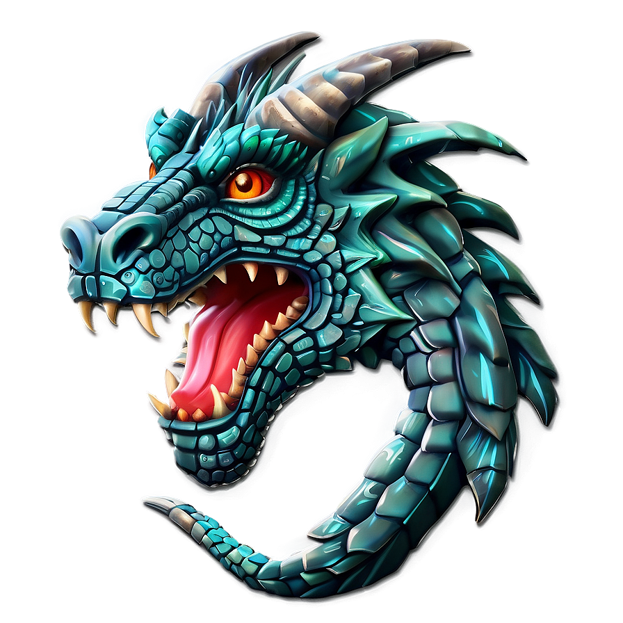 Stylized Dragon Mascot Png 05032024