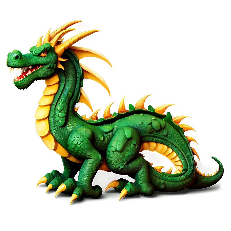 Stylized Dragon Mascot Png 8