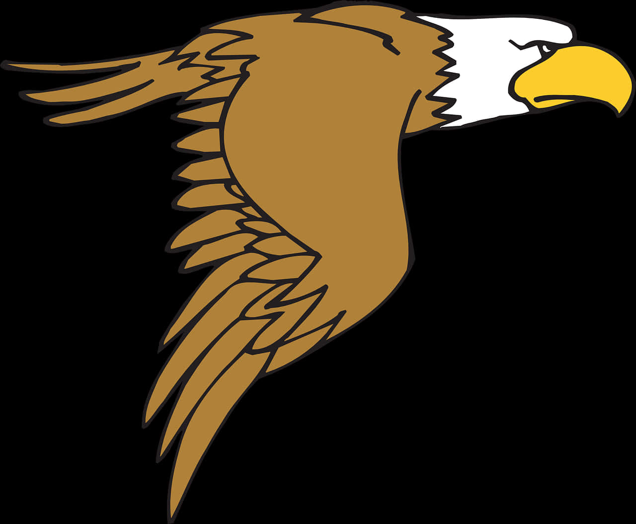 Stylized Eagle Head Graphic