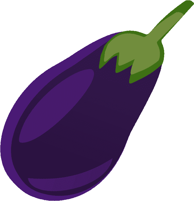 Stylized Eggplant Graphic