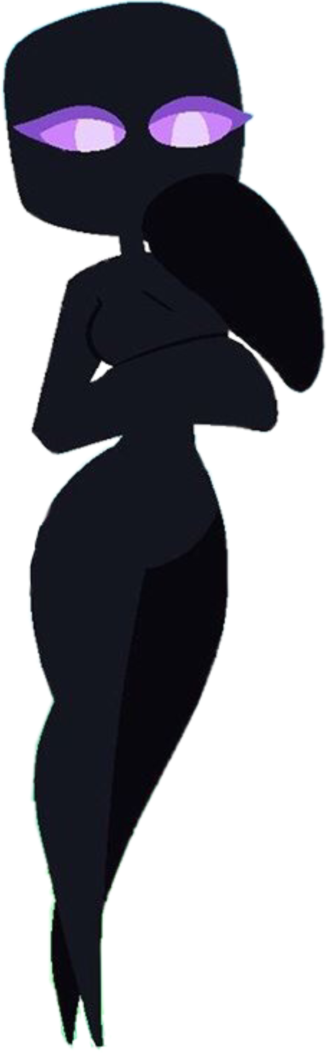 #minecraft #enderman #videogames #art #fanart #minecraftart - Illustration, HD Png Download PNG image with a transparent background, free high-resolution download