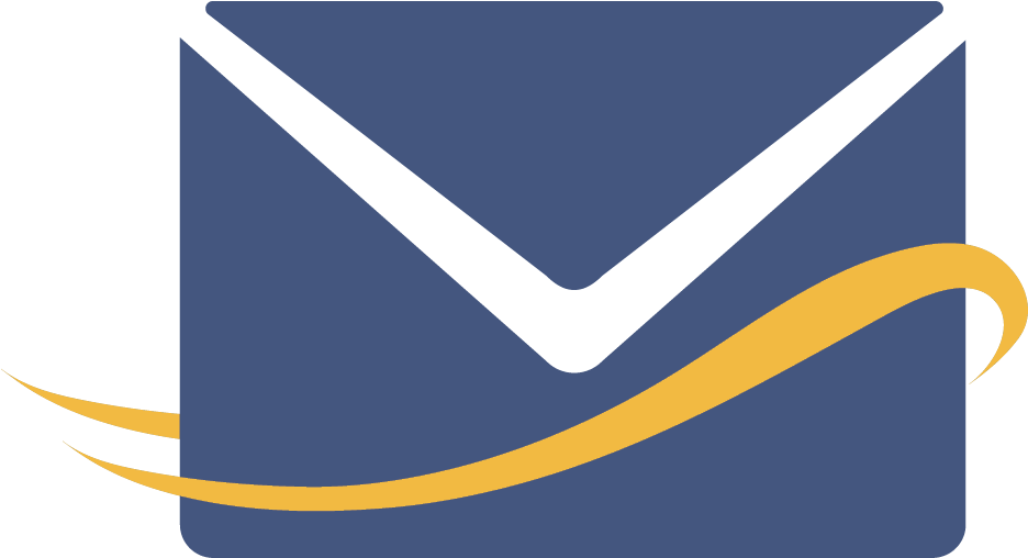 Stylized Envelope Logo PNG image with a transparent background, free high-resolution download