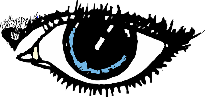 Stylized Eye Graphic PNG with transparent background