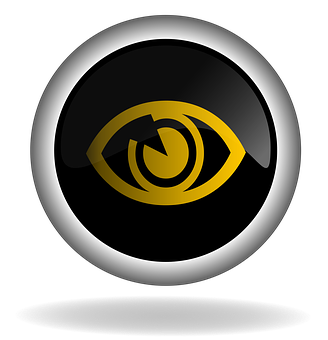 Stylized Eye Graphic Icon PNG with transparent background