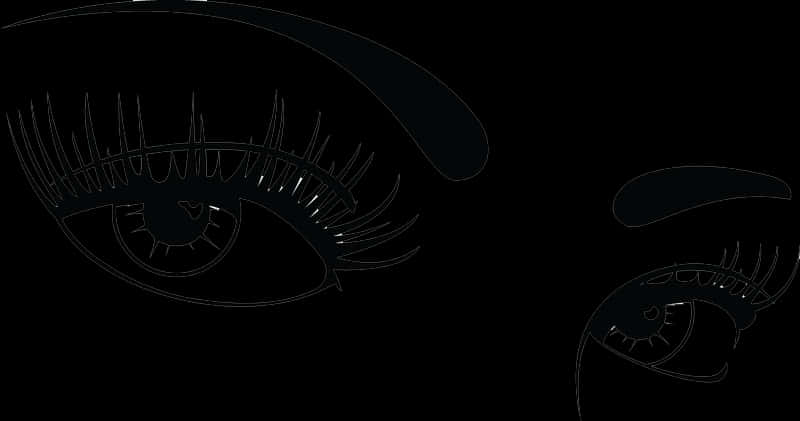 Eyes Png Transparent - Eyes With Lashes Clipart, Png Download PNG with transparent background