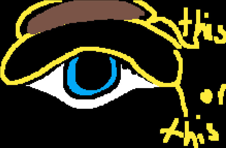 Stylized Eye Pixel Art