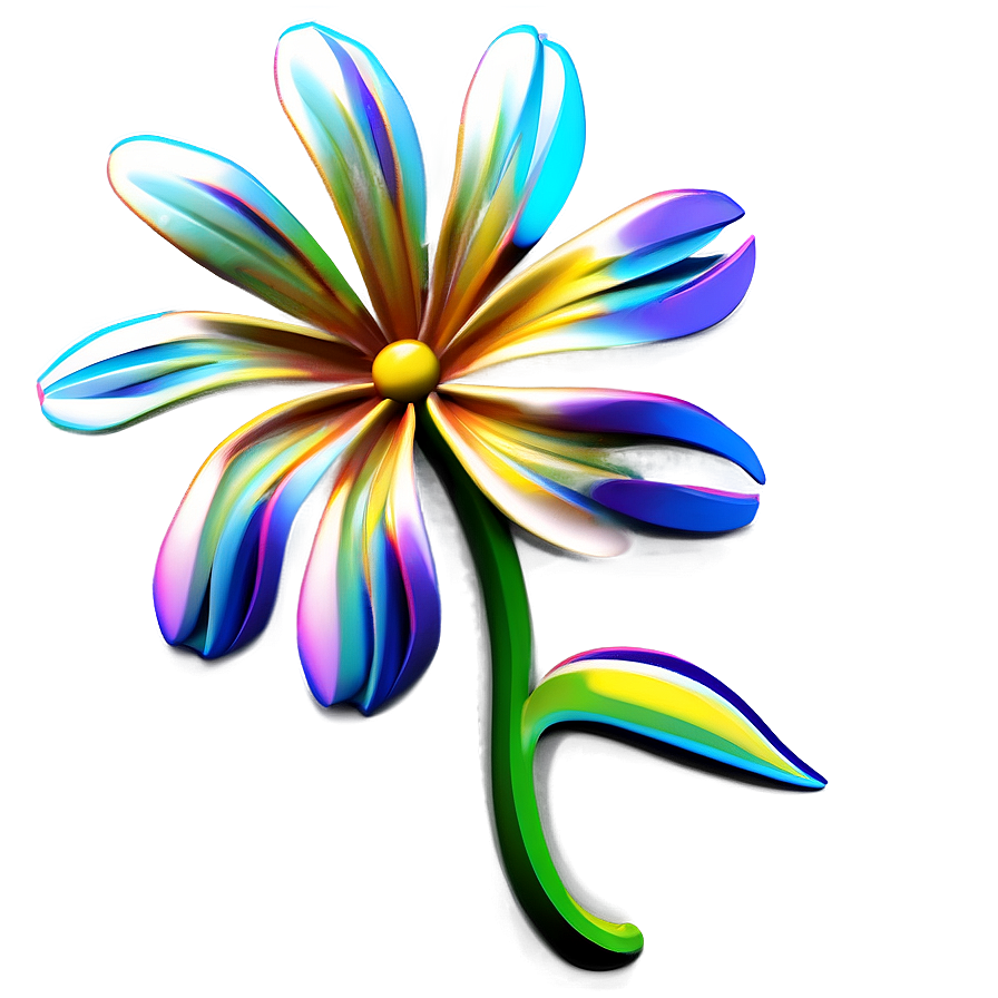 Stylized Flower Outline Png 90