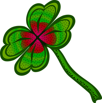 Stylized Four Leaf Clover