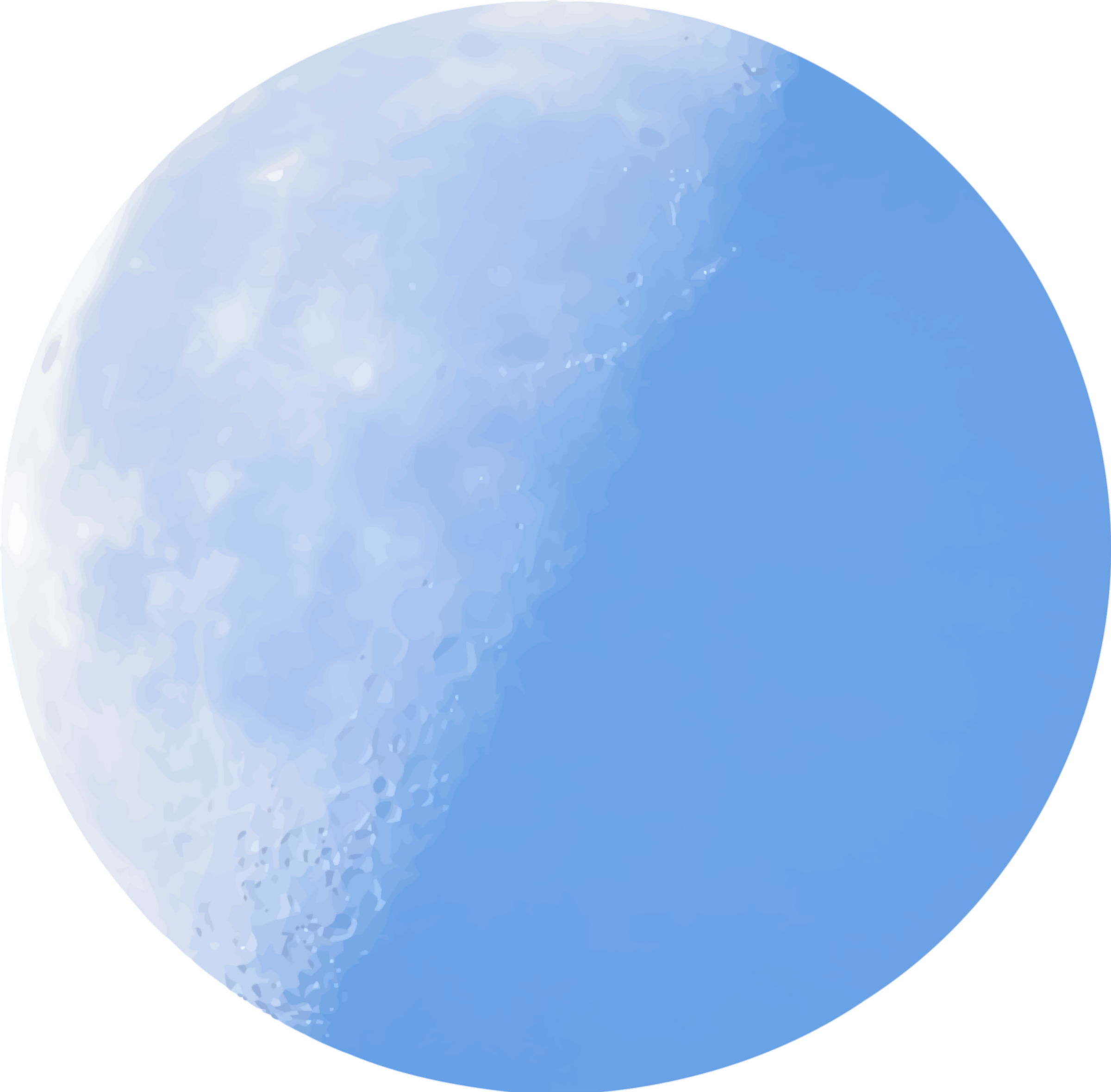 Isolated Half Moon In Daylight Icons Png - Full Blue Moon Clipart, Transparent Png PNG with transparent background