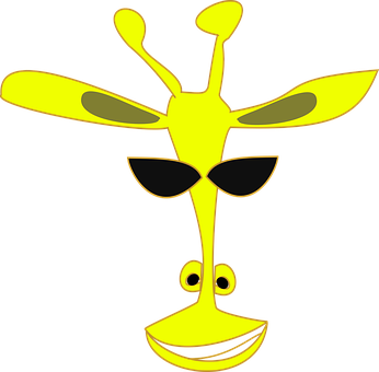 Stylized Giraffe Cartoon Character