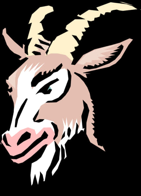 Stylized Goat Graphic