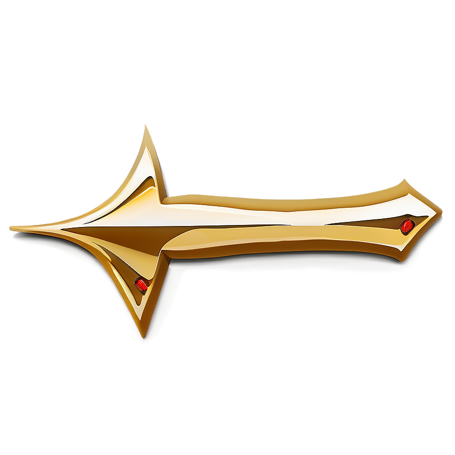 Stylized Gold Arrow Clipart Png Ftu97