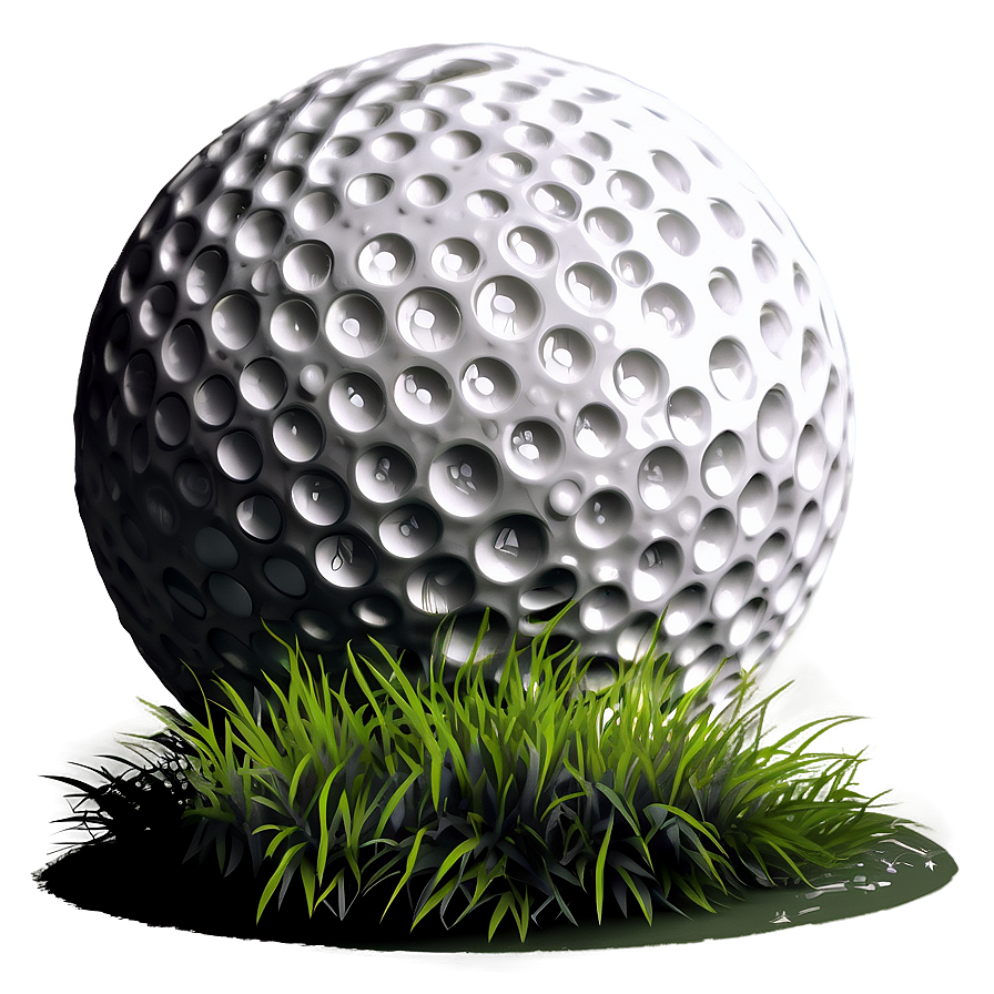 Stylized Golf Ball Png Vrf34